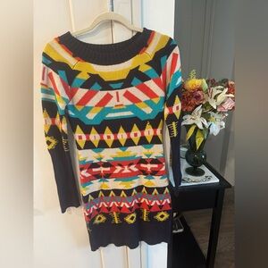 Colorful Knit Sweater by Jeanne Sue